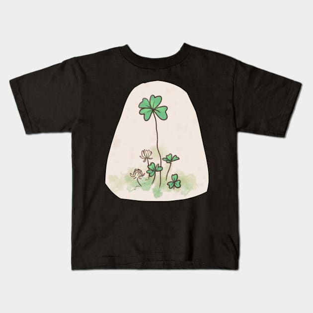 Cancer clover Kids T-Shirt by KaijuCupcakes